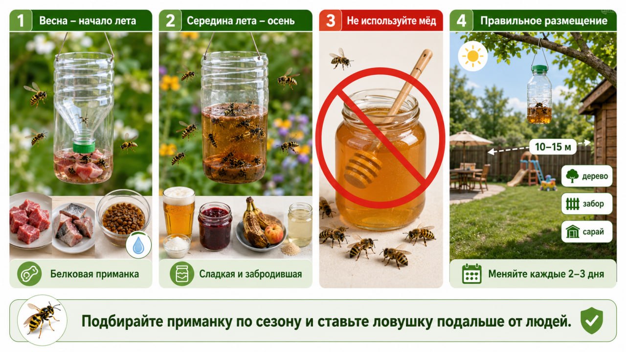 Лучшие приманки от ос
